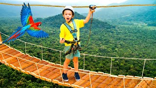 Fedor’s Obstacle Course Adventure & Funny Zoo Animals for Kids!