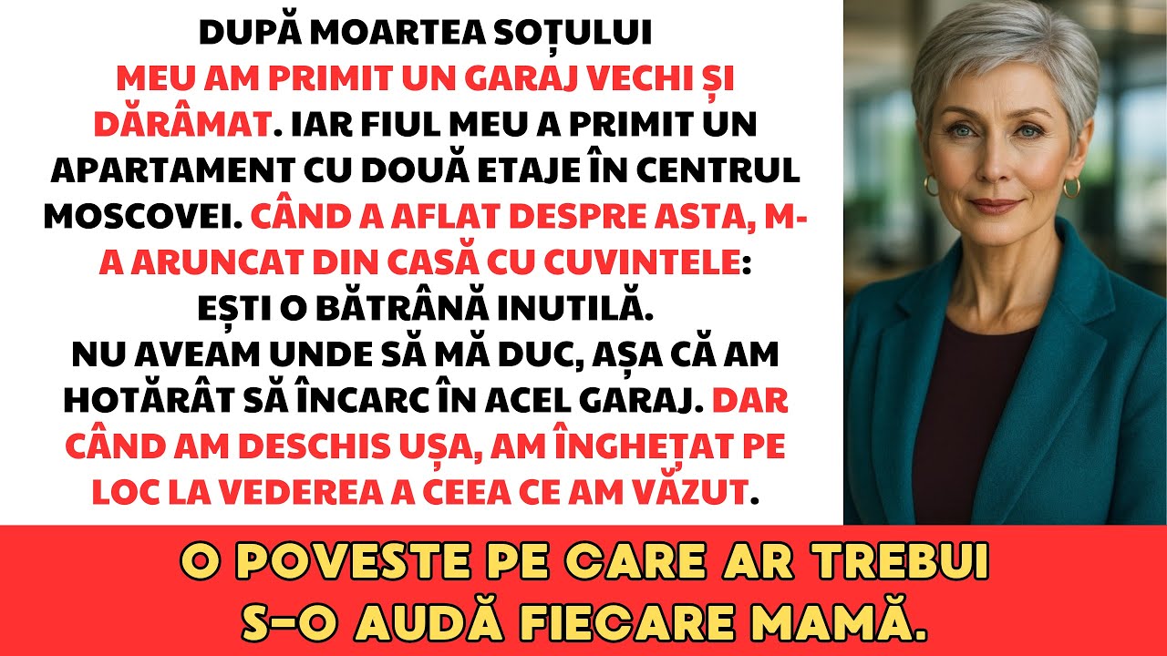 DUPĂ MOARTEA SA, SOȚUL MEU MI-A LĂSAT DOAR UN GARAJ VECHI ȘI RUGINIT. DAR CÂND AM INTRAT ÎNĂUNTRU...