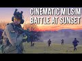 Cinematic milsim battle at sunset with 500 players  milsim west kharkiv pocket lct tk104