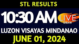 Stl Result Today 10:30 am draw June 01, 2024 Saturday Luzon Visayas and Mindanao Area LIVE