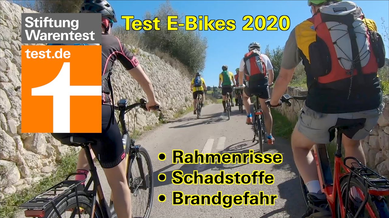 Test E-Bikes 2020: Brandgefahr, Rahmenrisse, Schadstoffe (Test Pedelecs Stiftung  Warentest) - YouTube