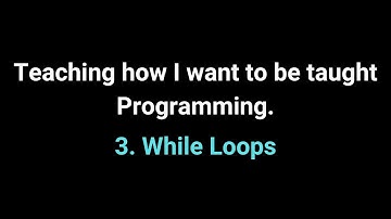 Part 3. While Loops - [Visualize] Coding 101 using p5.js