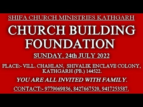 CHURCH BUILDING FOUNDATION @SHIFA CHURCH MINISTRIES