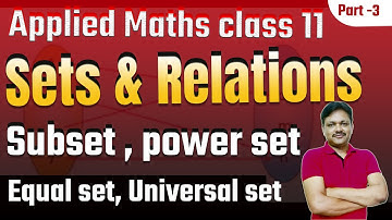 SETS Ex-5.2 | Sets & Relations 2024-25 | Ch-5 Part-3 | Applied Math Class 11 | Gaur Classes