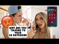 Talking To My EX BOYFRIEND On The Phone While Im With My Fiancé! *HE CONFRONTED MY EX*