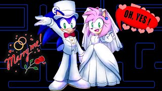Sonic Love Amy Wedding Love Story Pacman Stop Motion Game