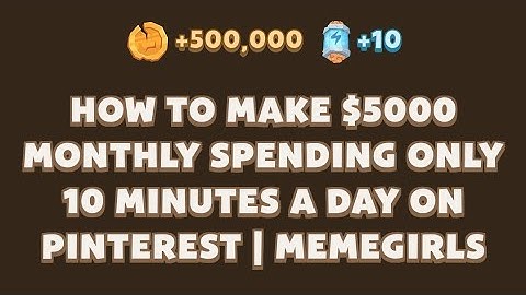 HOW TO MAKE $5000 MONTHLY SPENDING ONLY 10 MINUTES A DAY ON PINTEREST MEMEGIRLS|Memefi New VideoCode