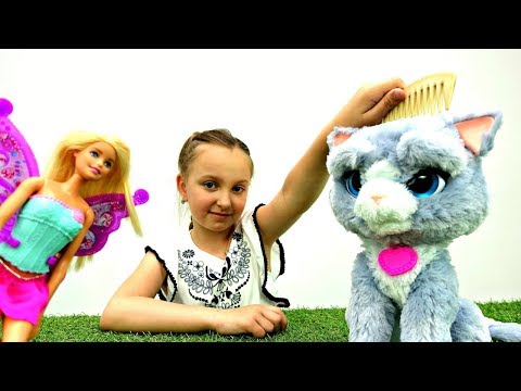 Игры для девочек: Кукла Барби фея исполняет желание
