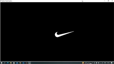 Making Nike Logo using Python only | Nike - Python Programming
