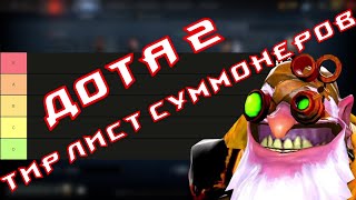 ТИР ЛИСТ СУММОНЕРОВ DOTA 2