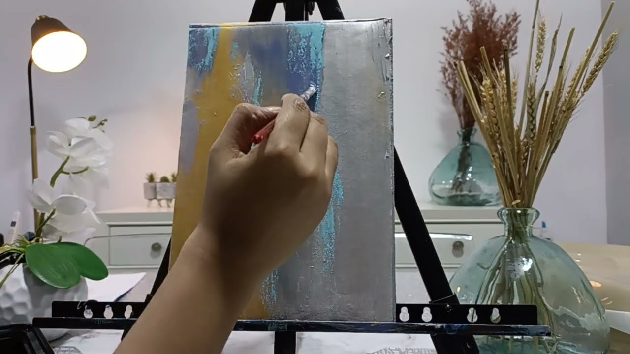 blending colours makes beautiful art, abstract art, DIY painting ideas