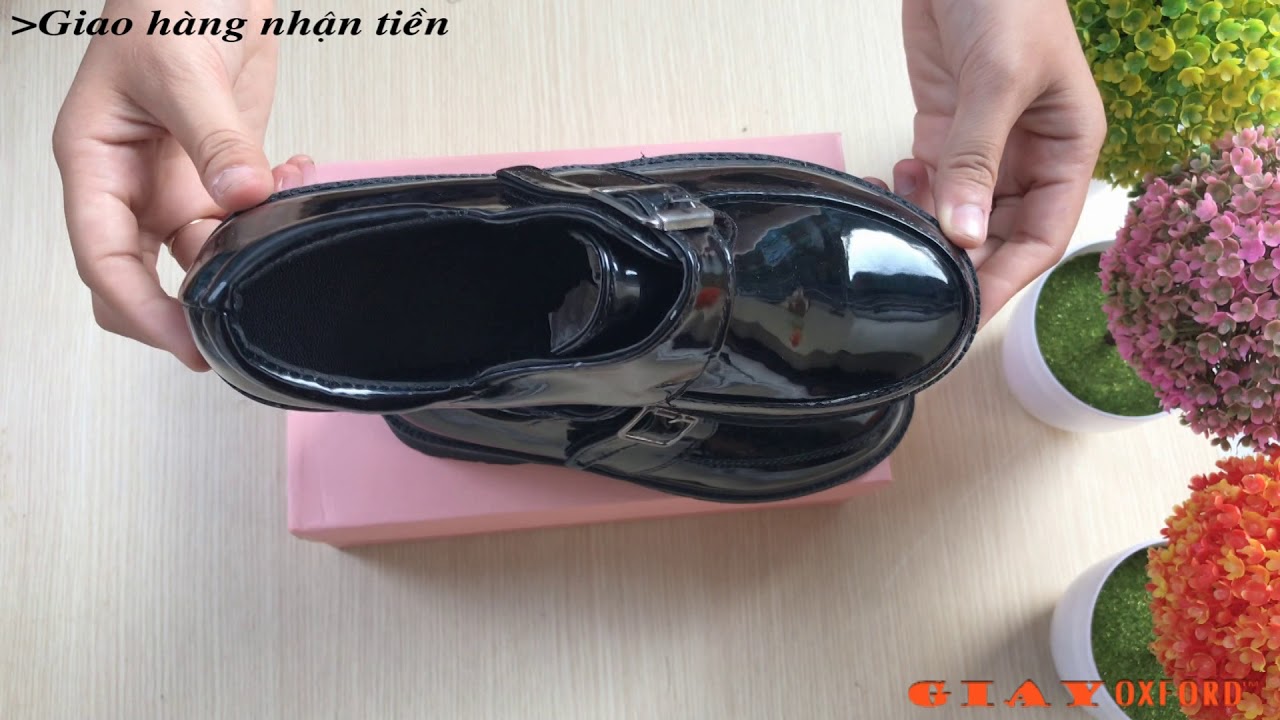[GIÀY OXFORD ĐẸP]Review giày Oxford nữ Vintage M0568 Đen(LH0963969226)