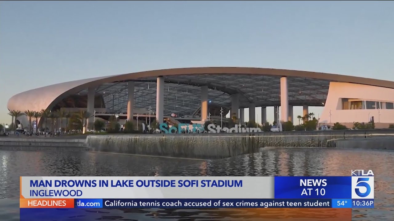 Man drowns in lake outside SoFi Stadium YouTube