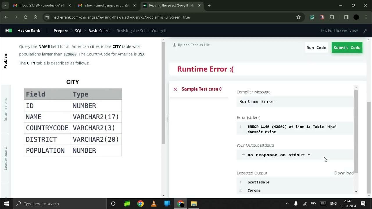 S01e02 hacker rank sql series youtube
