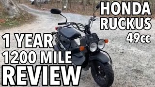 Honda Ruckus - ONE YEAR OWNERSHIP REVIEW Honda Ruckus - ONE YEAR OWNERSHIP REVIEW