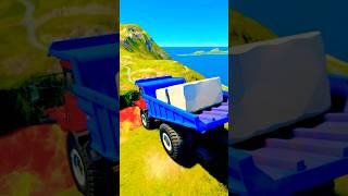 Car Crusher vs marble vs Giant Pit Lava Crash - BeamNG Drive