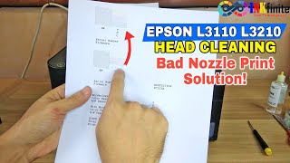 Epson L3110 L3210 L3150 L3250 L3260 Bad Nozzle Print Solution Inkfinite