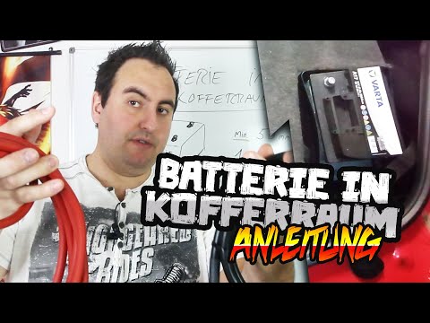 Video: Kann ich eine Autobatterie im Kofferraum verstauen?