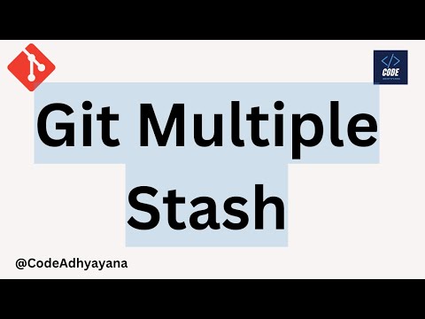 git multiple stash