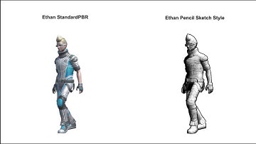 Unity3D SwordMaster Pencil Sketch Shader