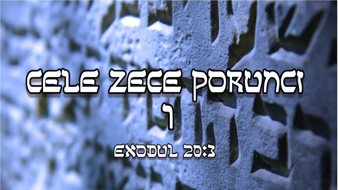 Cele Zece Porunci, 1 - Exodul 20:3 legalzoom