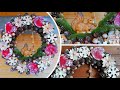 Christmas wreath decorating idea/Венок из шишек и природных материалов