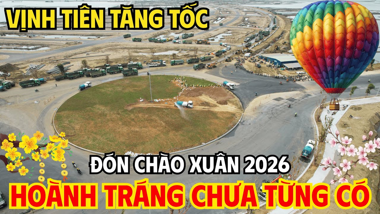 Vịnh Tiên Khu A Tăng Tốc Thần Tốc! Flycam Tiến Độ Mới Nhất 2026 | Vinhomes Cần Giờ