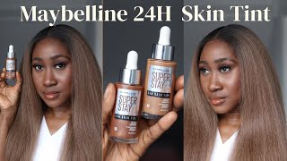 MAYBELLINE SUPER STAY 24H SKIN TINT + VITAMIN C ON DARK SKIN