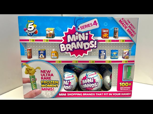 MINI BRANDS SERIES 4 UNBOXING - 2022 Zuru 5 Surprise Mini Brands Mini Toys  