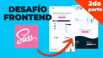 APRENDE a hacer este LANDING PAGE usando HTML y SASS / SCSS - 🎖️ Desafío FrontEnd #18 (2/2)