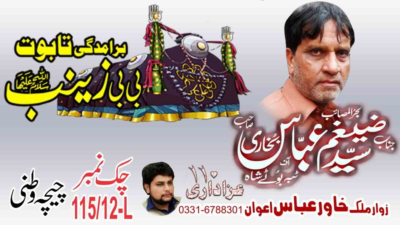 zakir SYED ZAIGHAM ABBAS SHAH Shahadat BIBI ZAINAB(SA) | 7 March 2021 Chak 115/12-L | Azadaari110