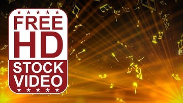 Free Stock Videos – abstract animated 3D gold notes spining and falling slowly