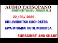 TWAIBU AHMED ALLI CHILIMBIKITSO KUCHOKERA KWA MTUMIKI KUTILIMBIKITSA TWAIBU AHMED ALLI CHILIMBIKITSO KUCHOKERA KWA MTUMIKI KUTILIMBIKITSA