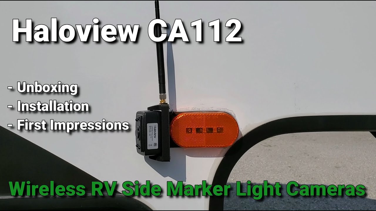 Haloview CA112 HD Side Marker Light and Cameras Unboxing, Install and Review