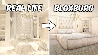 RECREATING A MODERN LUXURY BEDROOM IN BLOXBURG | roblox