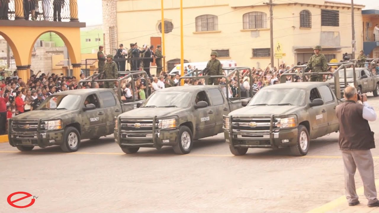 Desfile Militar Conmemorativo Del Día De La Bandera En Ciudad Frontera