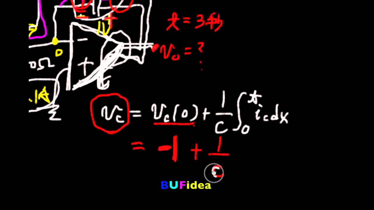 電路學83：例題 OPA積分器任意時刻輸出電壓計算 (ZC083)