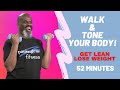 Walk and Tone Dumbbell Workout Indoors 4 Weight Loss & Strength | 52 Minutes | Low Impact