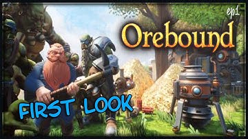 Orebound Demo - ep1  First Look -  Craft, Mine, Build