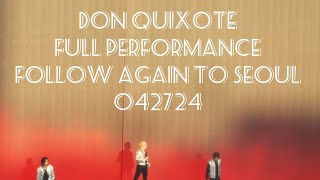  4k  Don Quixote By Seventeen  Performance  Follow Again To Seoul Day 1