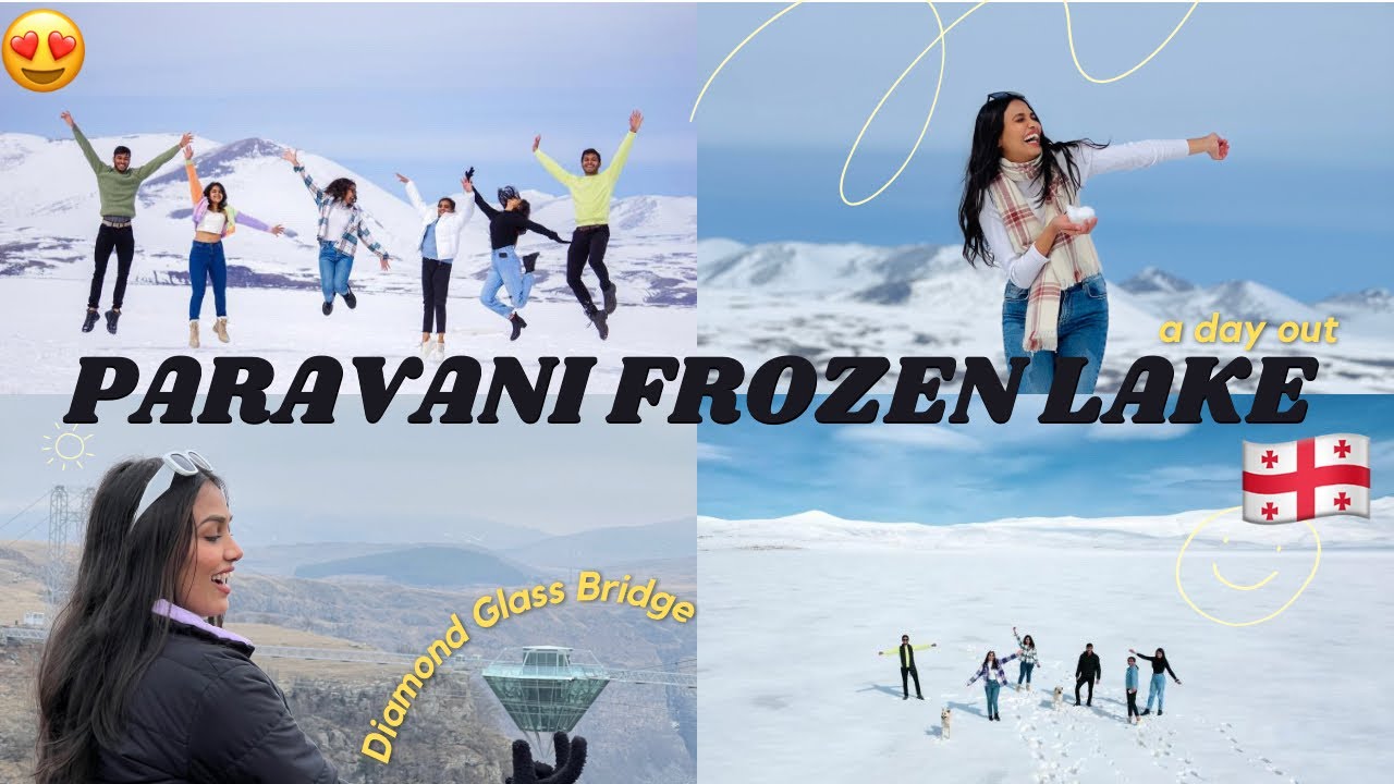 Paravani FROZEN lake in Georgia| Visited Last village near Armenian ...