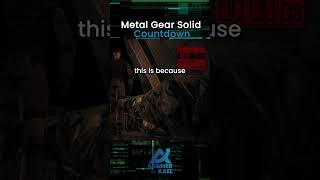 Did you Know? Metal Gear Solid Countdown  #metalgearsolid