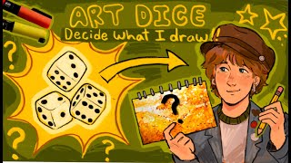 Drawing whatever the dice tells me to! 🎲🎨