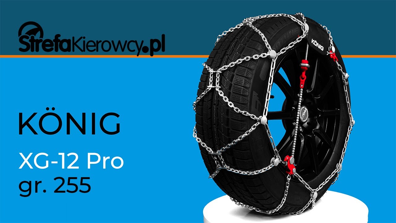 ⛓️Konig XG-12 Pro gr.255 - łańcuchy śniegowe - łańcuchy na koła⛓️