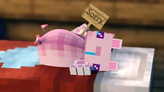 😭This is sad cat bedwetting ~wha wha cat song~😭   & Parotter's minecraft 3D animation COMPLETE