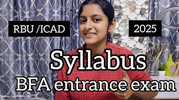 Rabindra Bharati University BFA Entrance Exam 2025 Subject for exam 😱