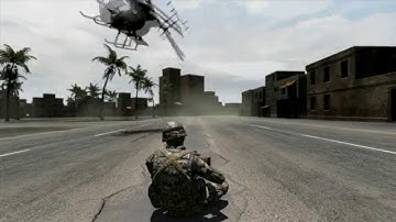 ArmA 2 PMC 51km Desert Bad Ass Littlebird Flying