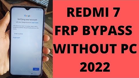 Redmi 7 FRP Bypass | Redmi (M1810F6L1) Google Account Unlock | Xiaomi 7 FRP Bypass New Method 2022