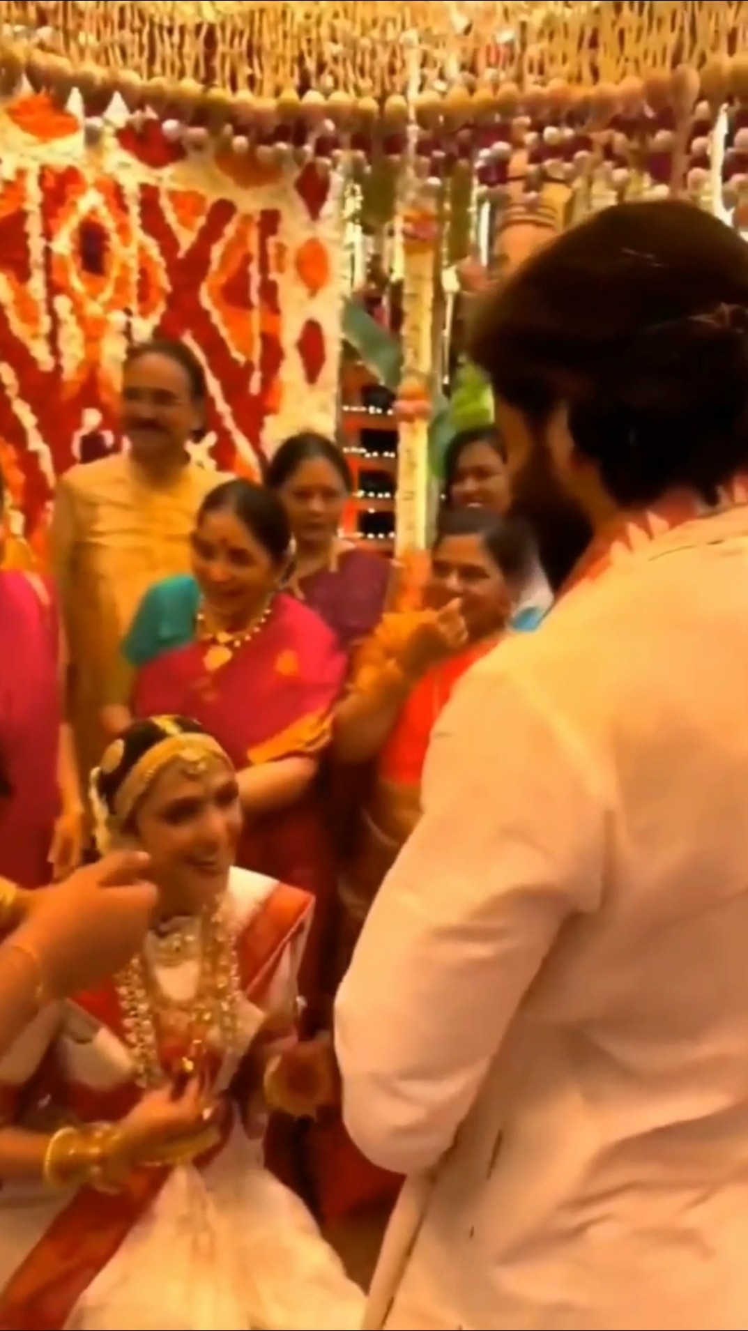 Bride #sobhitadhulipala gets emotional during mangalsutra ritual ❤️ #filmykalakar #nagachaitanya