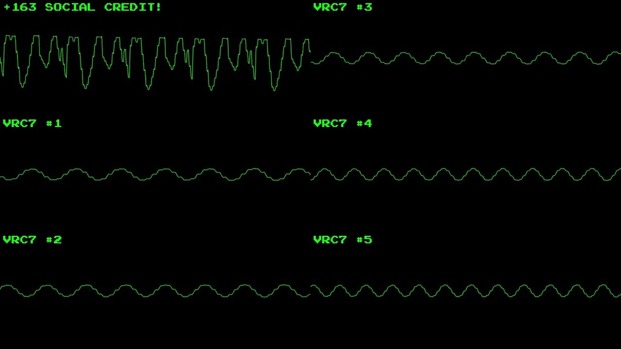 Super Idol [N163 + VRC7 Cover] [Oscilloscope view]